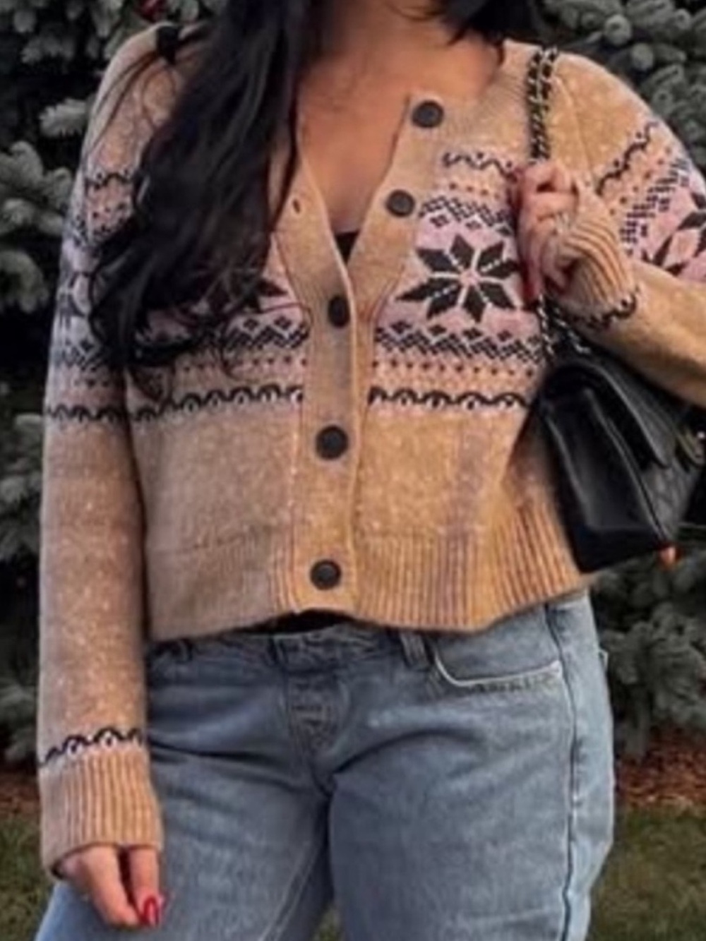Old Navy Holiday Fair Isle Cardigan Sweater - Picture 4 of 8